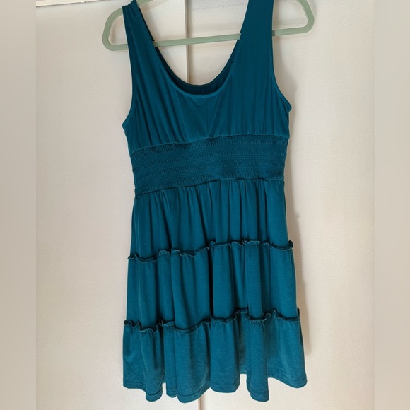 Teal Sleeveless Mini Dress EUC - Picture 1 of 5